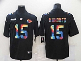 Nike Kansas City Chiefs #15 Patrick Mahomes Multi-Color Black Crucial Catch Vapor Untouchable Limited Jersey,baseball caps,new era cap wholesale,wholesale hats